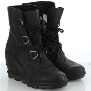 Sorel Joan of Arctic II Lace-Up Black Wedge